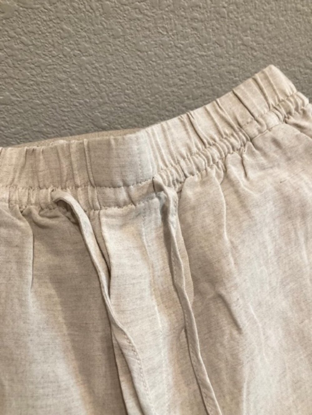H&M Taupe Linen Blend Pant